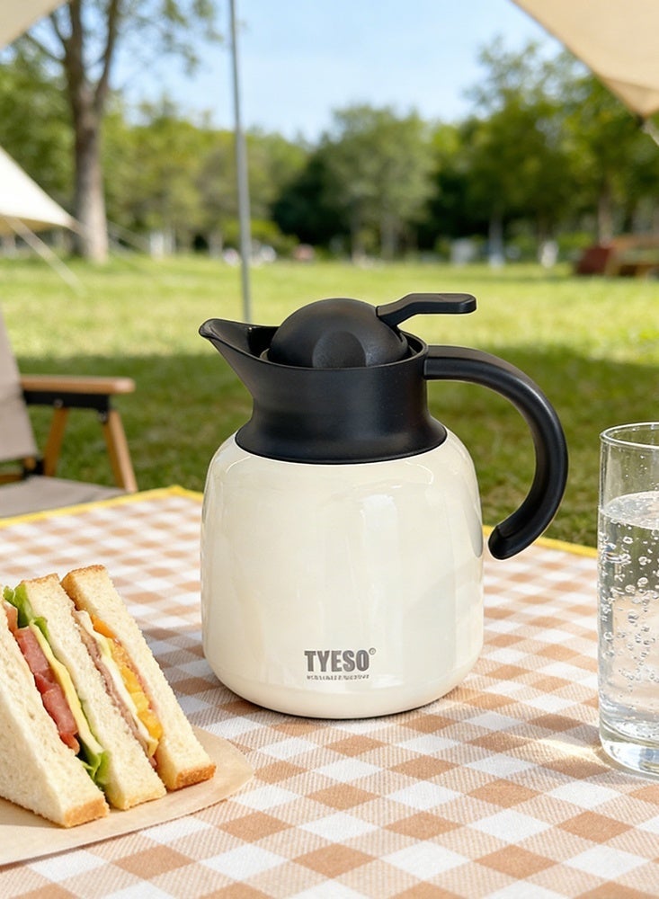 تايسو إبريق معزول من الفولاذ المقاوم للصدأ 304 مع مصفاة شاي مدمجة وفلتر ناعم - Image 1